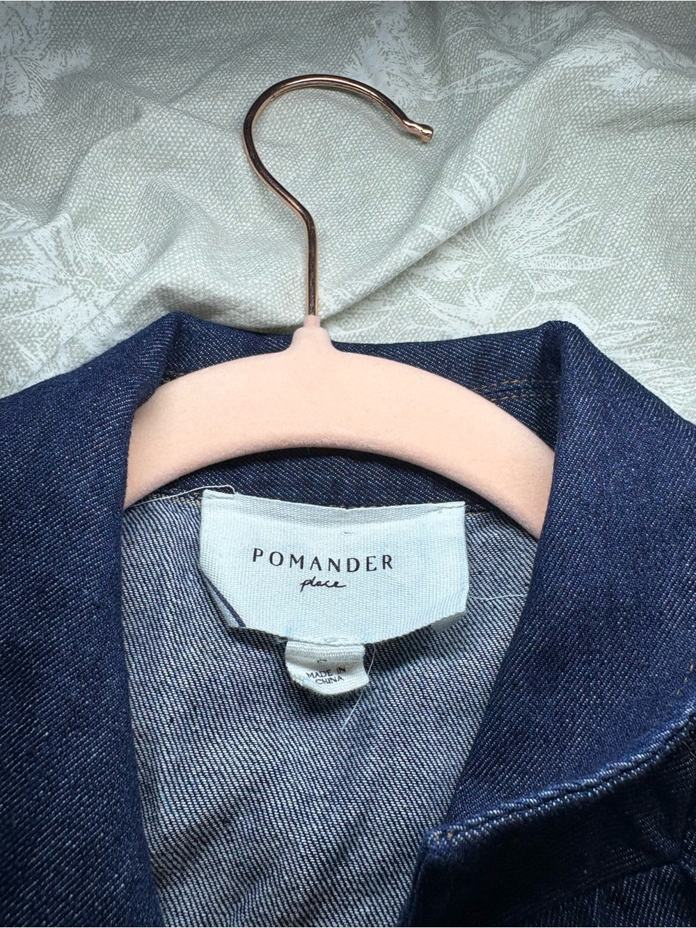 Pomander Place Deep Blue Denim dress